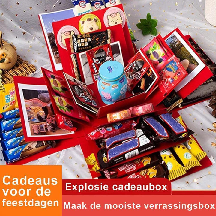 Explosie cadeaubox | Maak de mooiste verrassingsbox | 1+1 gratis - Storebay.nl