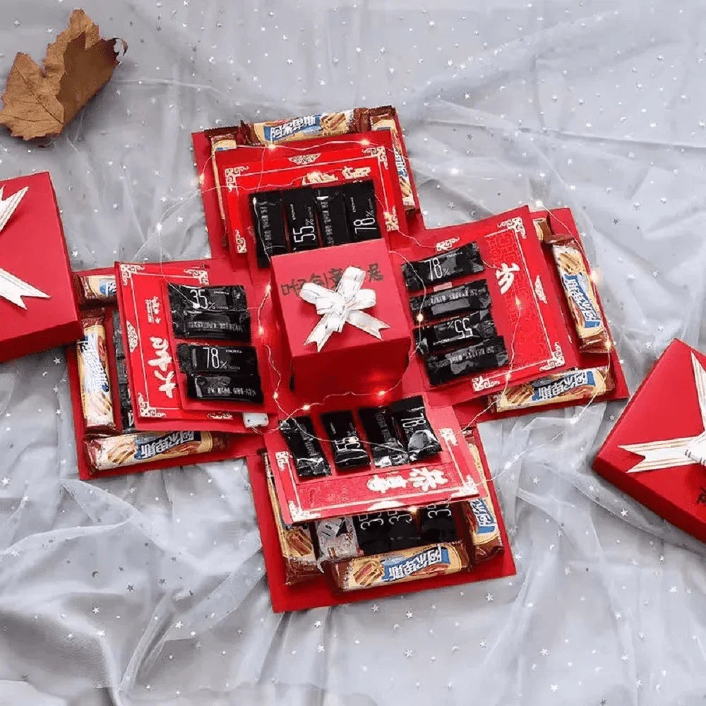 Explosie cadeaubox | Maak de mooiste verrassingsbox | 1+1 gratis - Storebay.nl