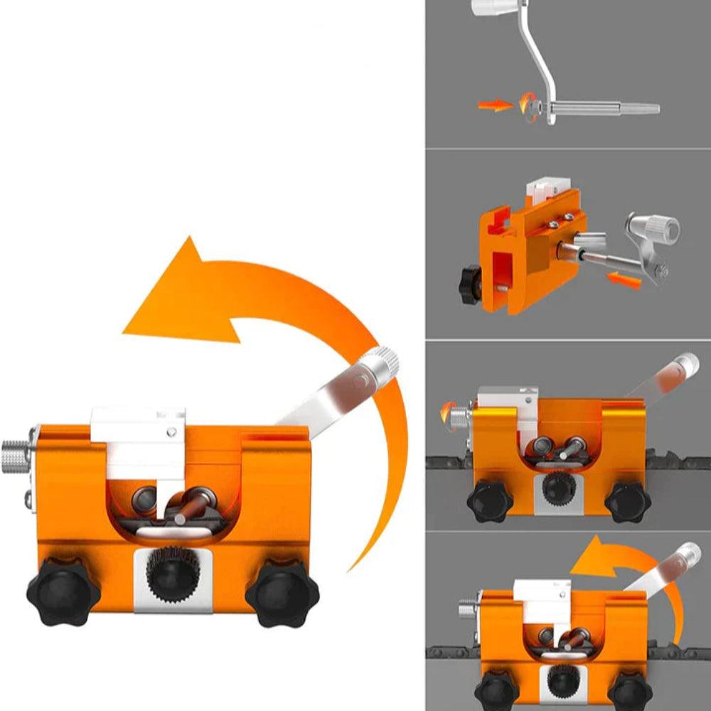 QuickSharp™ | Professioneel kettingzaag slijpgereedschap - Storebay.nl