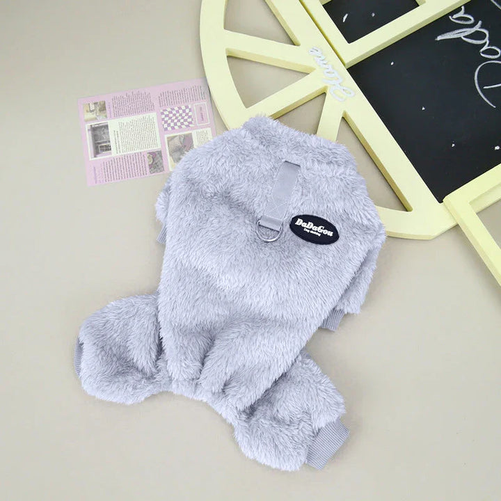 Honden fleece jumpsuit | Warme trui met rits