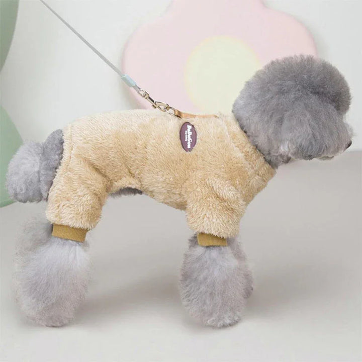 Honden fleece jumpsuit | Warme trui met rits