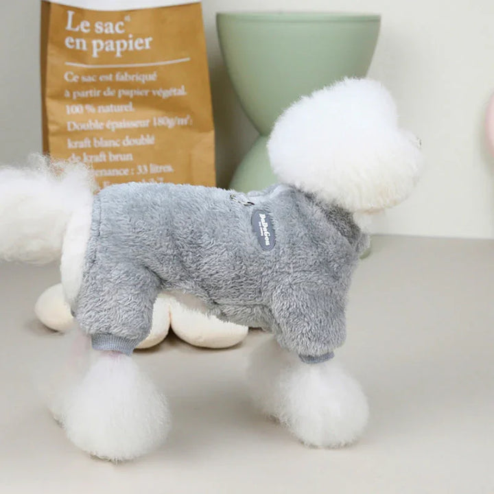 Honden fleece jumpsuit | Warme trui met rits