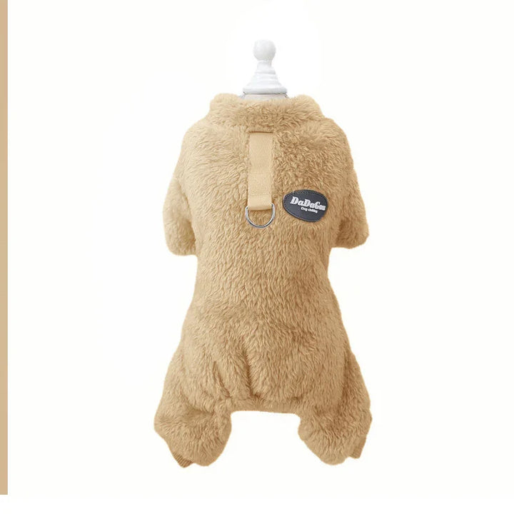 Honden fleece jumpsuit | Warme trui met rits