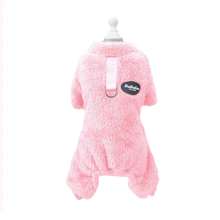 Honden fleece jumpsuit | Warme trui met rits