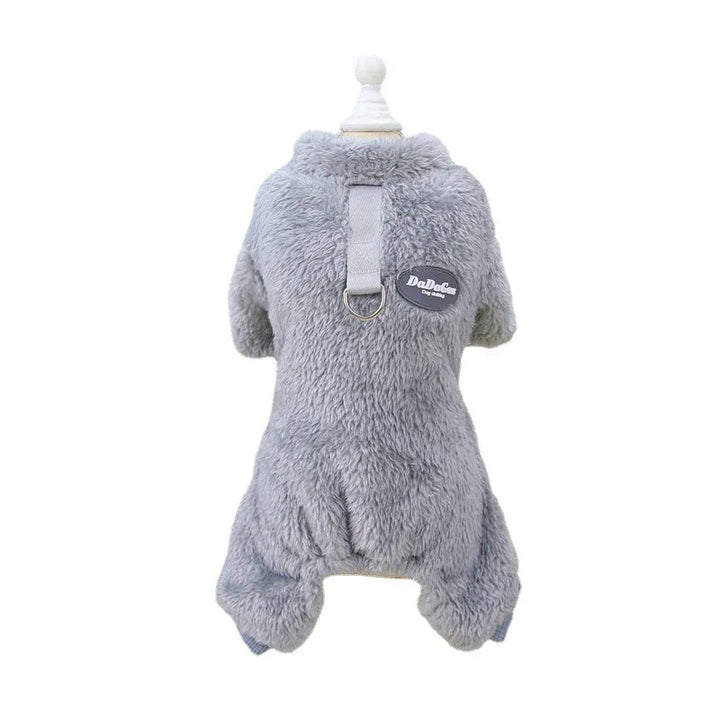 Honden fleece jumpsuit | Warme trui met rits