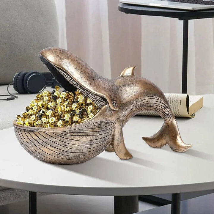 Walvis catchall | Decoratieve schaal voor sleutels en kleine spullen