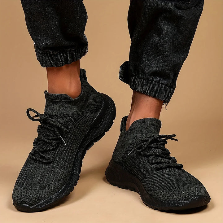 Unisex sneakers zwart | Lichtgewicht sportschoenen