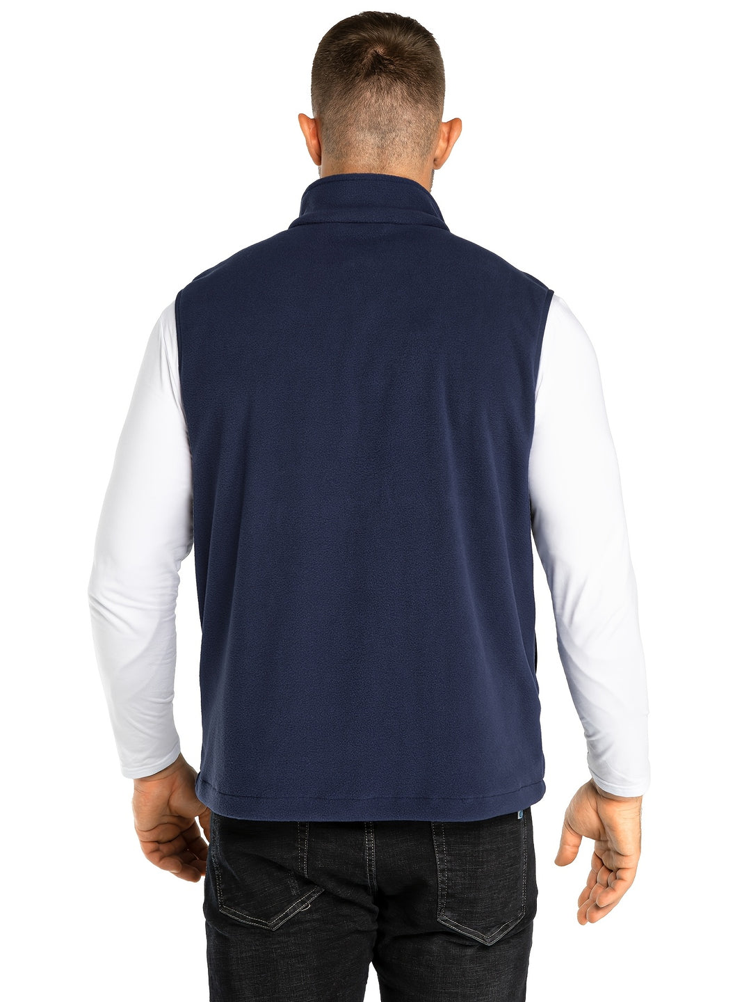 Fleece vest heren | Lichtgewicht mouwloos vest met rits