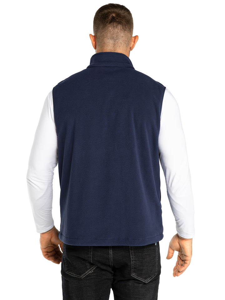 Fleece vest heren | Lichtgewicht mouwloos vest met rits