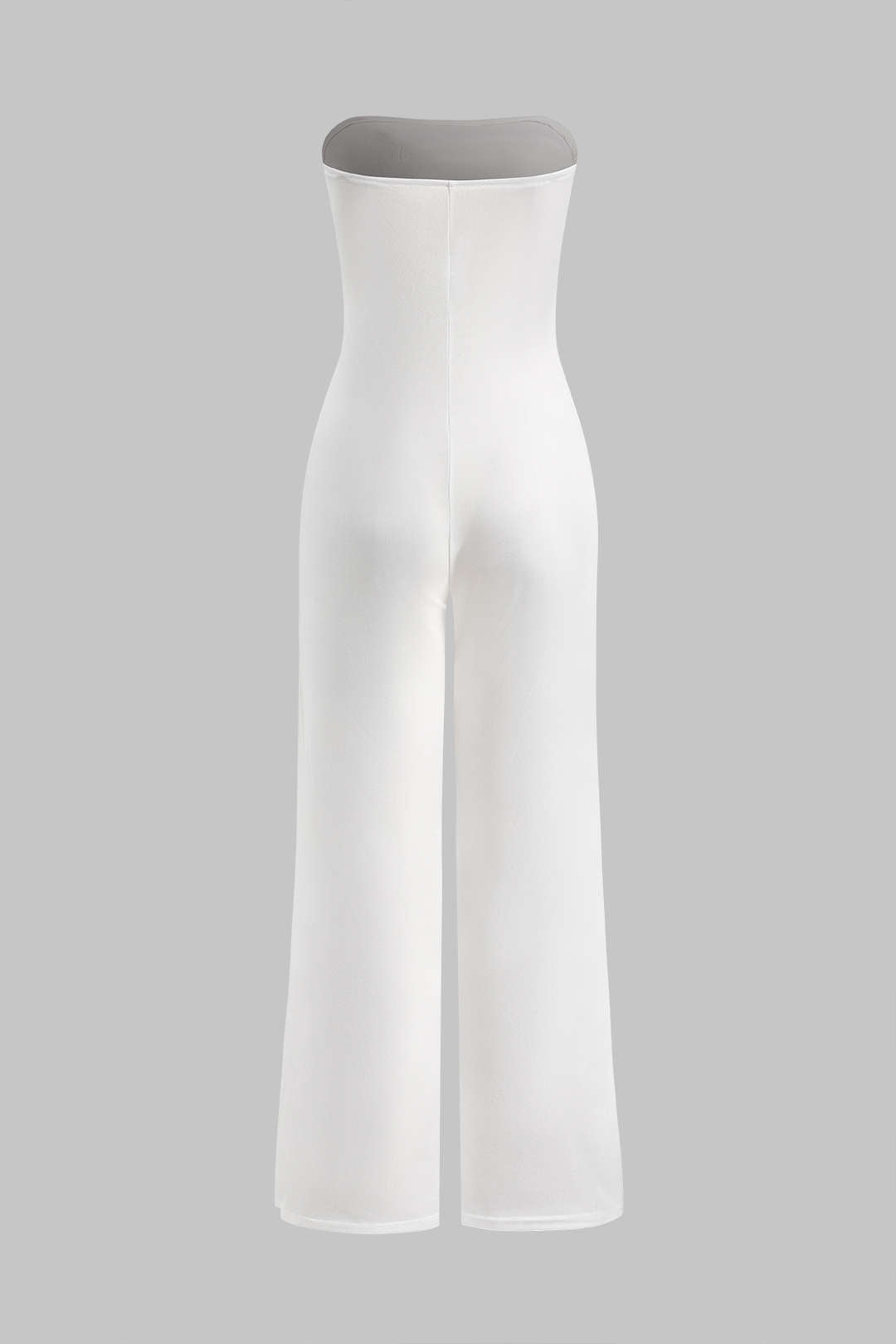 Elegante mouwloze jumpsuit met hoge taille en flatterende pasvorm