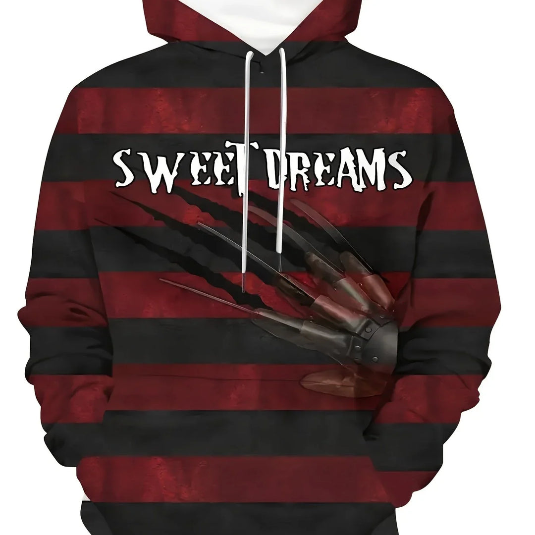 Heren hoodie | Horror trui met Freddy print en capuchon