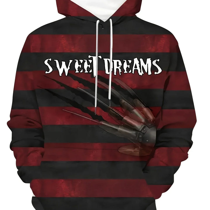 Heren hoodie | Horror trui met Freddy print en capuchon