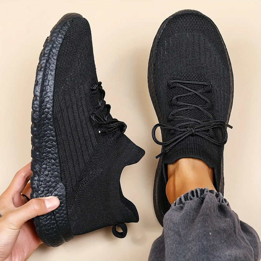 Unisex sneakers zwart | Lichtgewicht sportschoenen