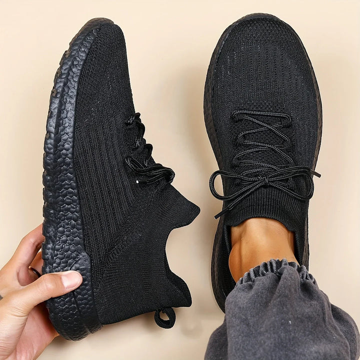 Unisex sneakers zwart | Lichtgewicht sportschoenen