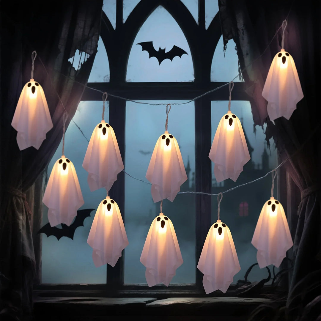 Halloween lichtslinger | Spook lampjes met warm wit licht