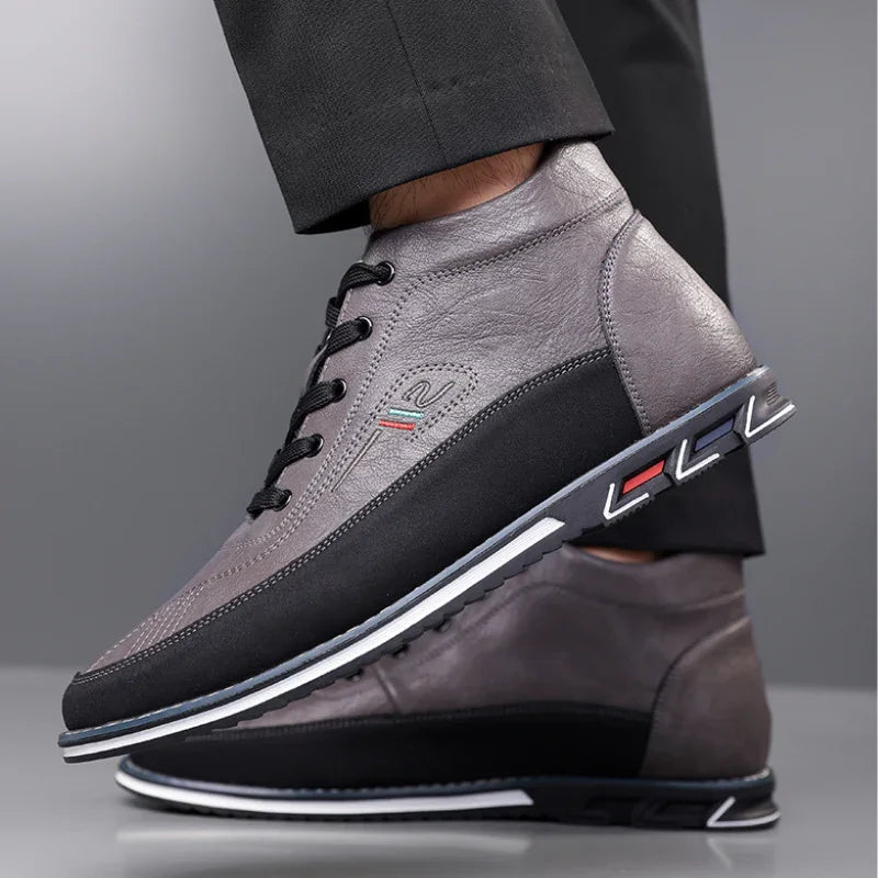 Heren sneakers | Oxford hi-top schoenen barefoot stijl