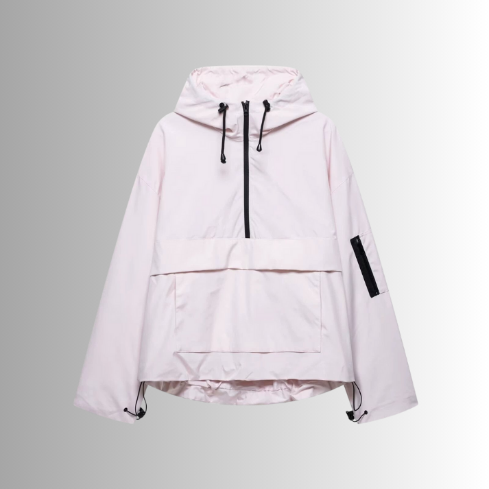 Dames regenjas | Oversized waterdichte jas met capuchon