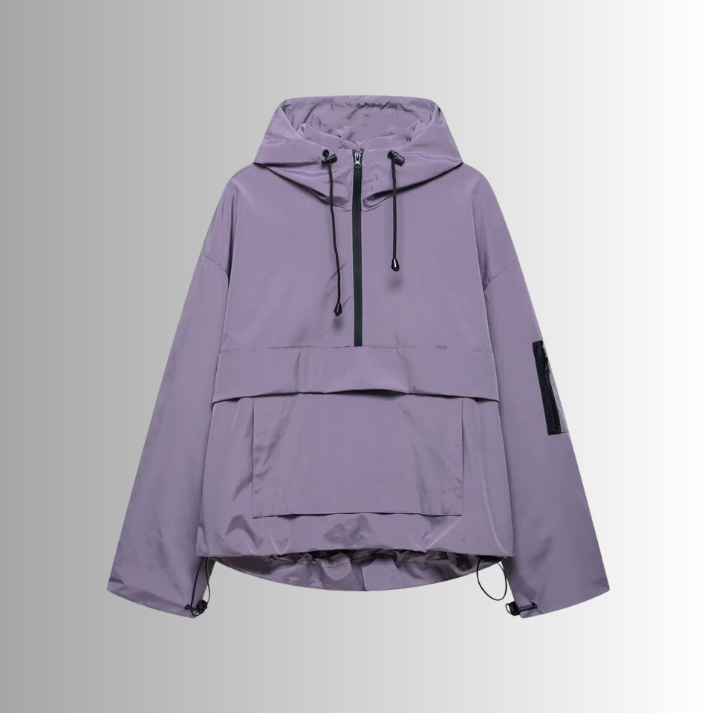 Dames regenjas | Oversized waterdichte jas met capuchon