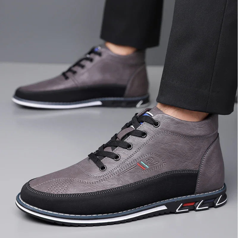 Heren sneakers | Oxford hi-top schoenen barefoot stijl