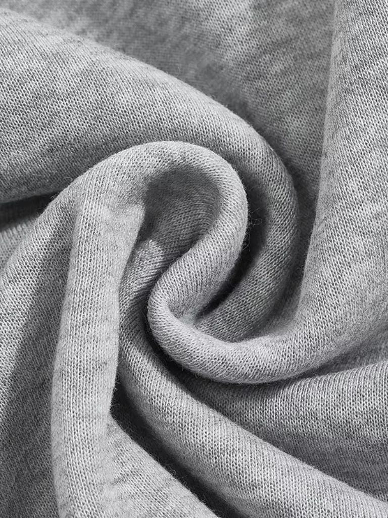 Klassieke half-zip pullover van zachte stof met hoge kraag voor heren