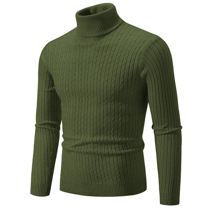 Heren kabelgebreide coltrui | Stijlvol & warm voor de winter
