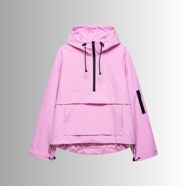 Dames regenjas | Oversized waterdichte jas met capuchon