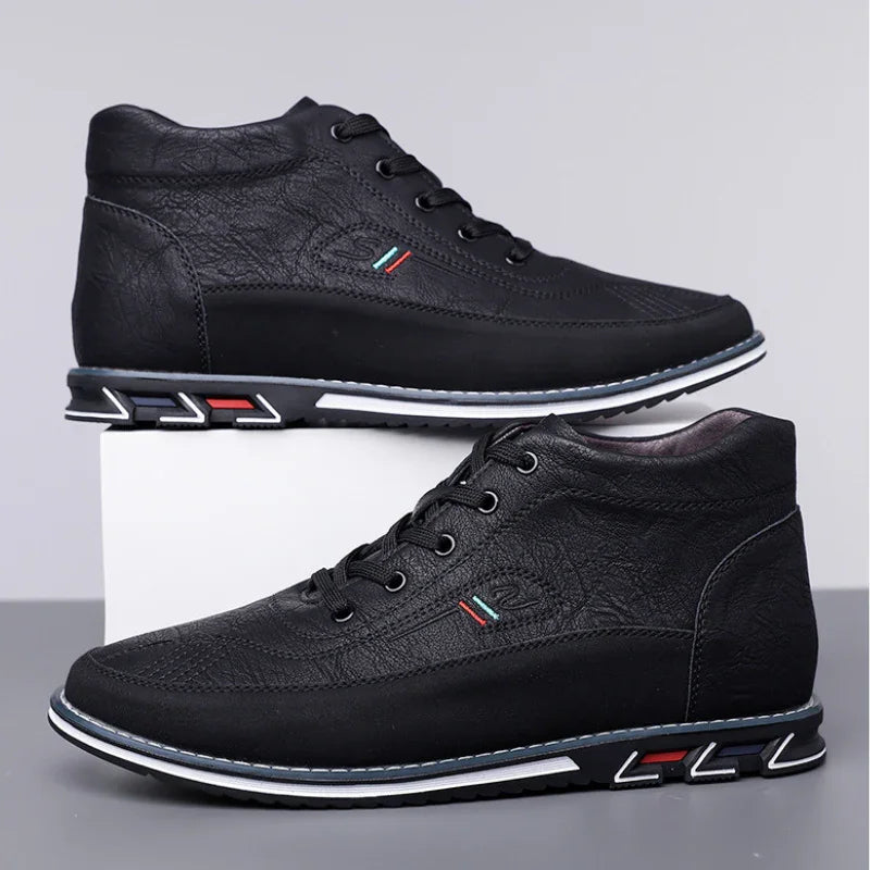 Heren sneakers | Oxford hi-top schoenen barefoot stijl