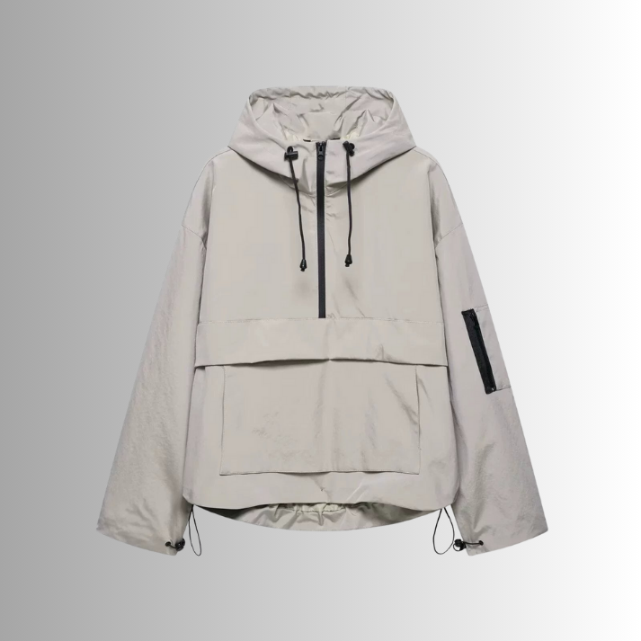 Dames regenjas | Oversized waterdichte jas met capuchon