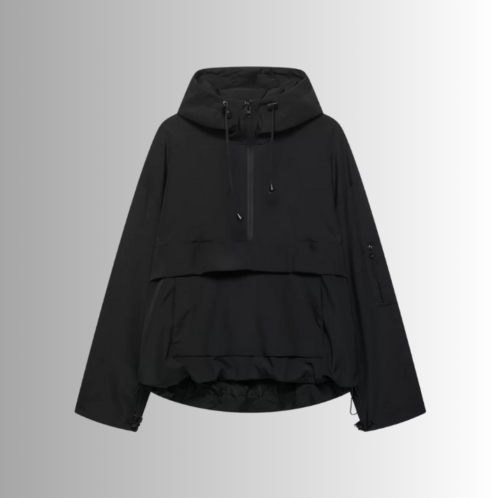 Dames regenjas | Oversized waterdichte jas met capuchon