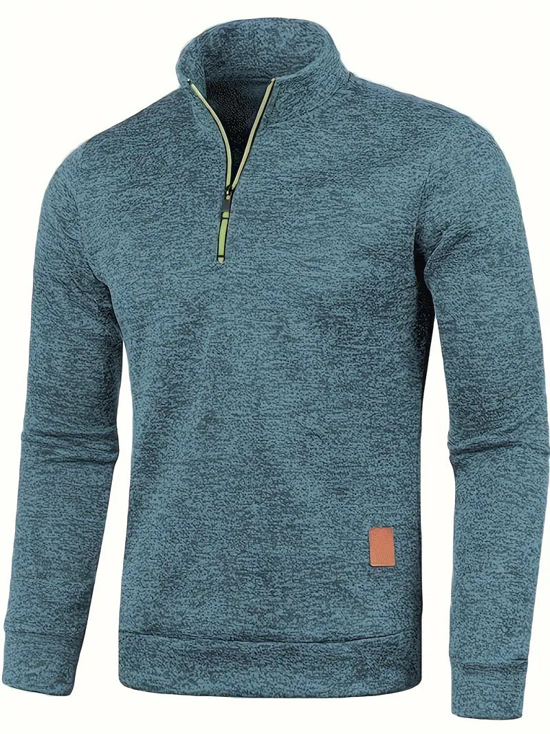 Walter | Half-zip trui met strak minimalistisch design