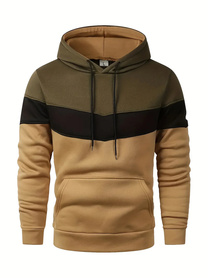 Heren hoodie | Comfortabele trui met capuchon en kangoeroezak