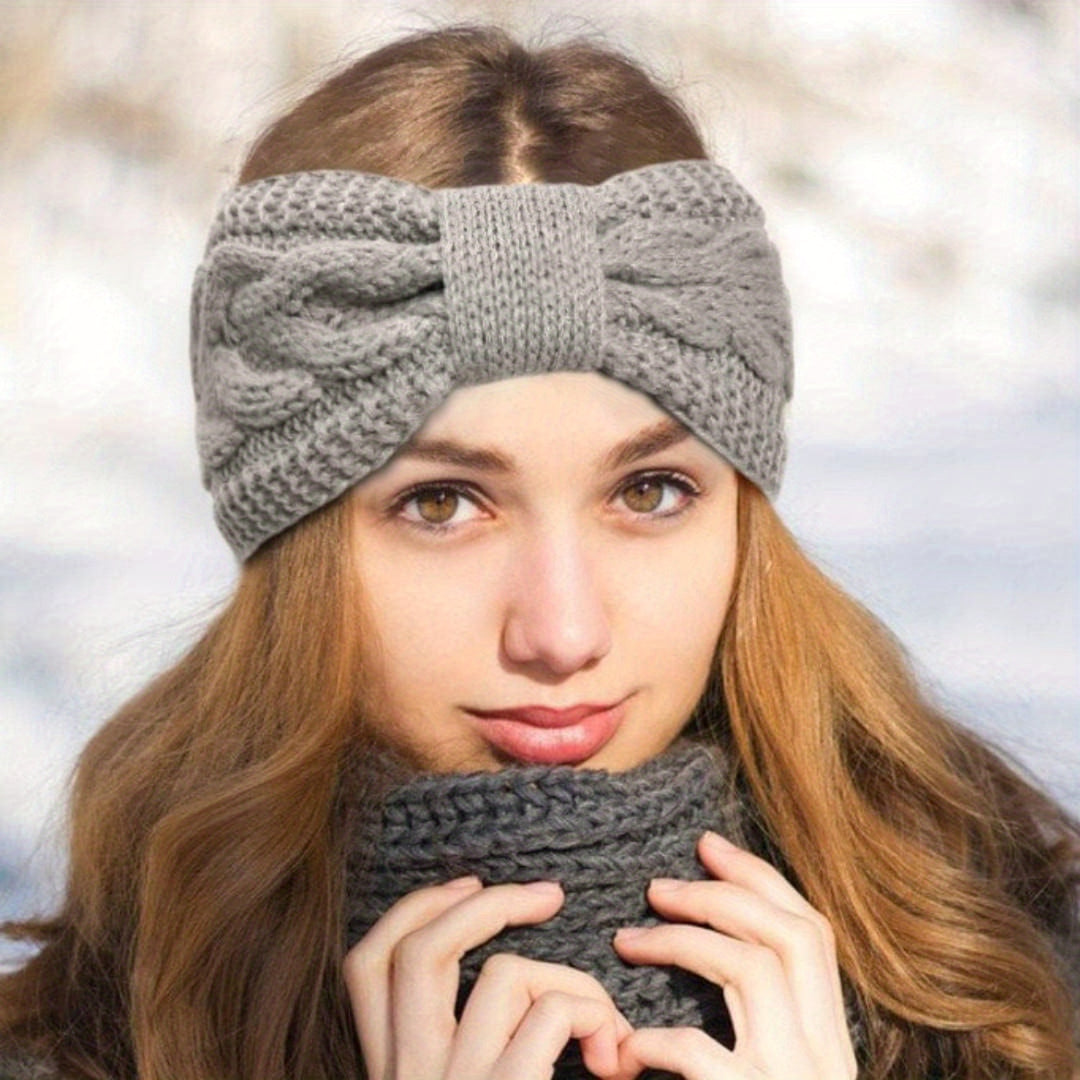 Winter hoofdband dames | Fleece oorwarmers 2-pack