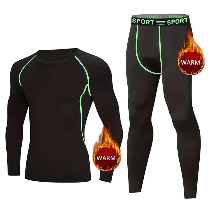 Thermo ondergoed heren set | Warm sport ondergoed voor winter