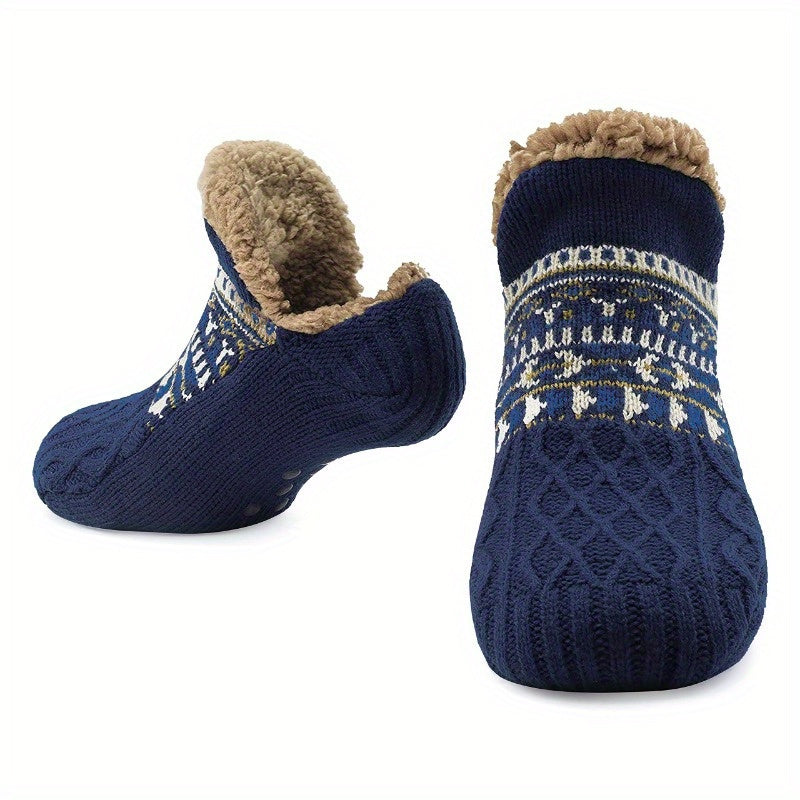 Dikke antislip pantoffelsokken | Warme sokken voor dames en heren in winter