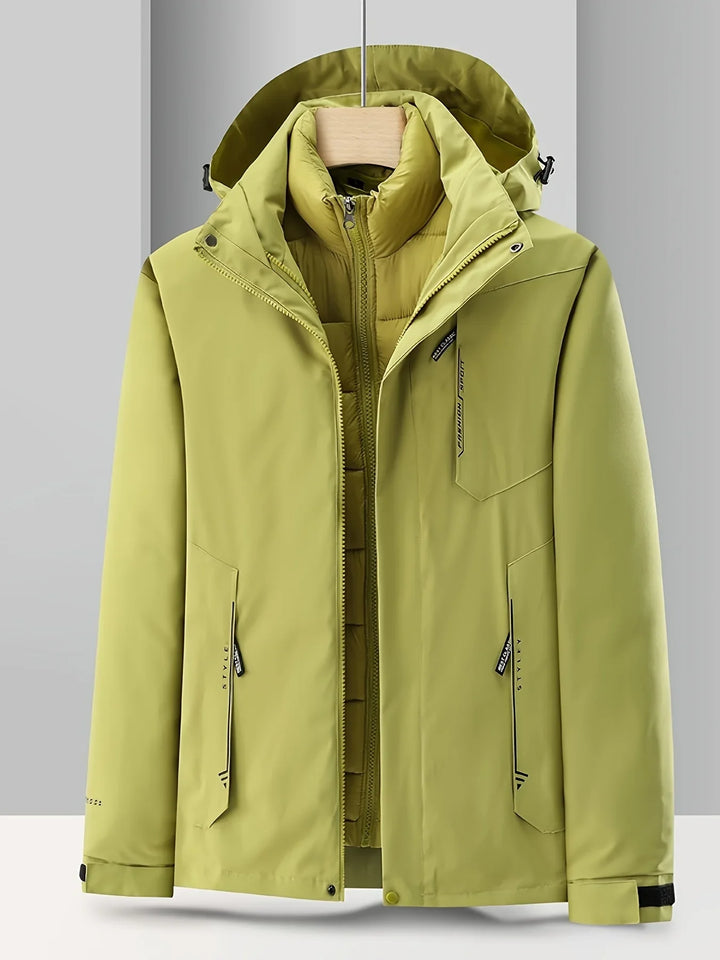Dames winterjas | Outdoor jas met capuchon en uitneembare voering