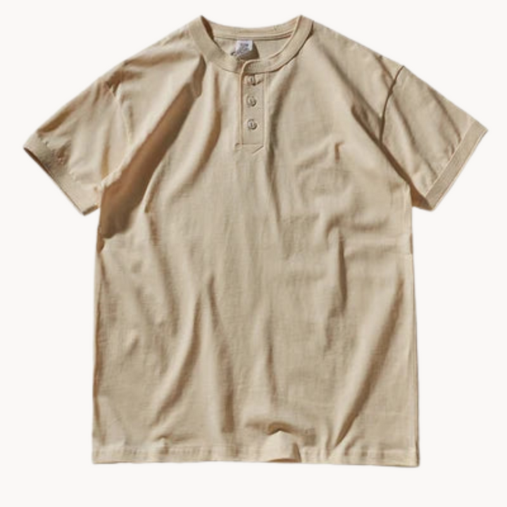 CottonTrail | Henley t‑shirt van katoen voor dagelijks gebruik