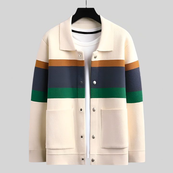 LuxeJacq | Zachte cardigan met jacquardmotief