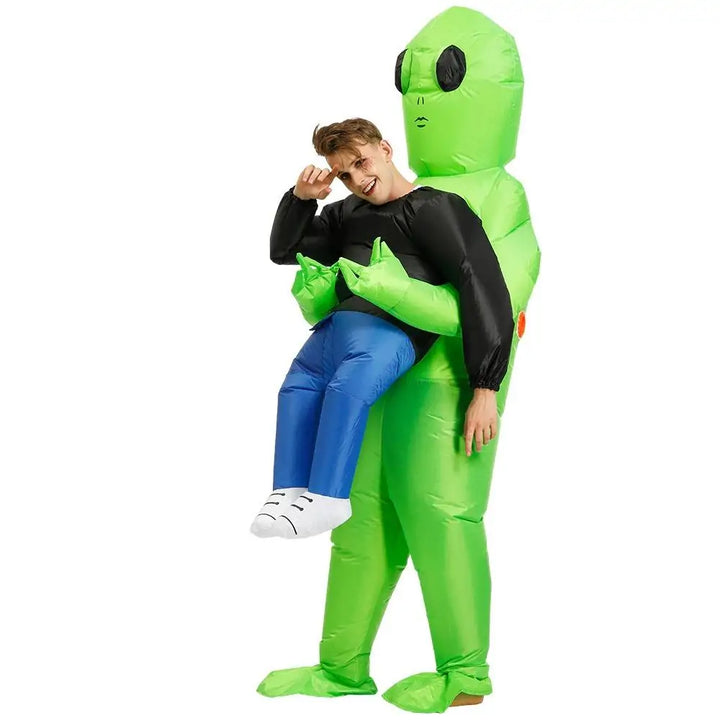 Galactic | Opblaasbaar halloween alienkostuum