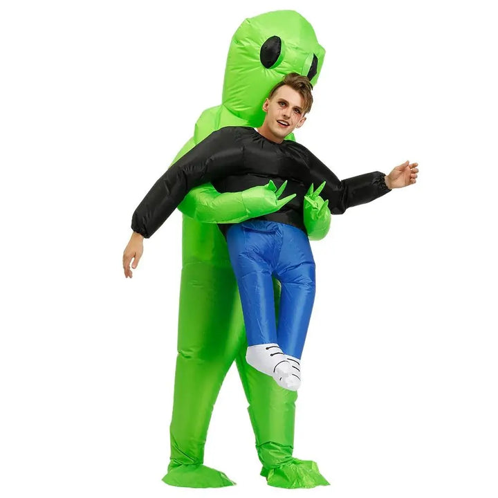Galactic | Opblaasbaar halloween alienkostuum