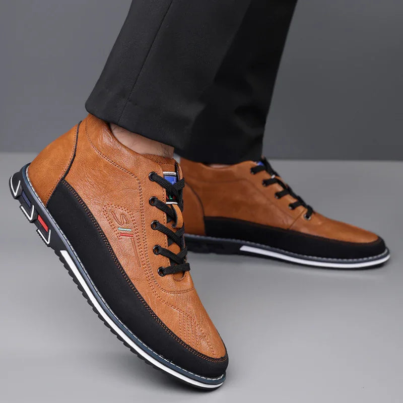 Heren sneakers | Oxford hi-top schoenen barefoot stijl