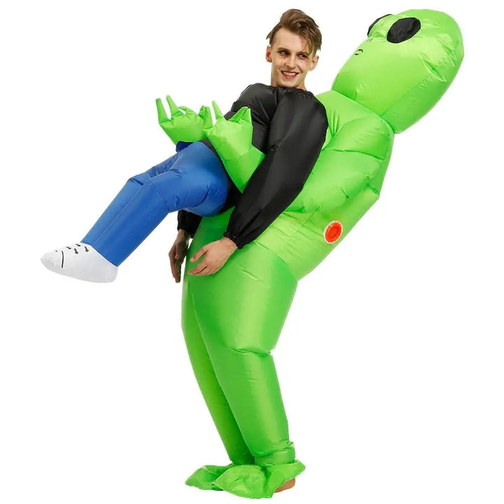 Galactic | Opblaasbaar halloween alienkostuum