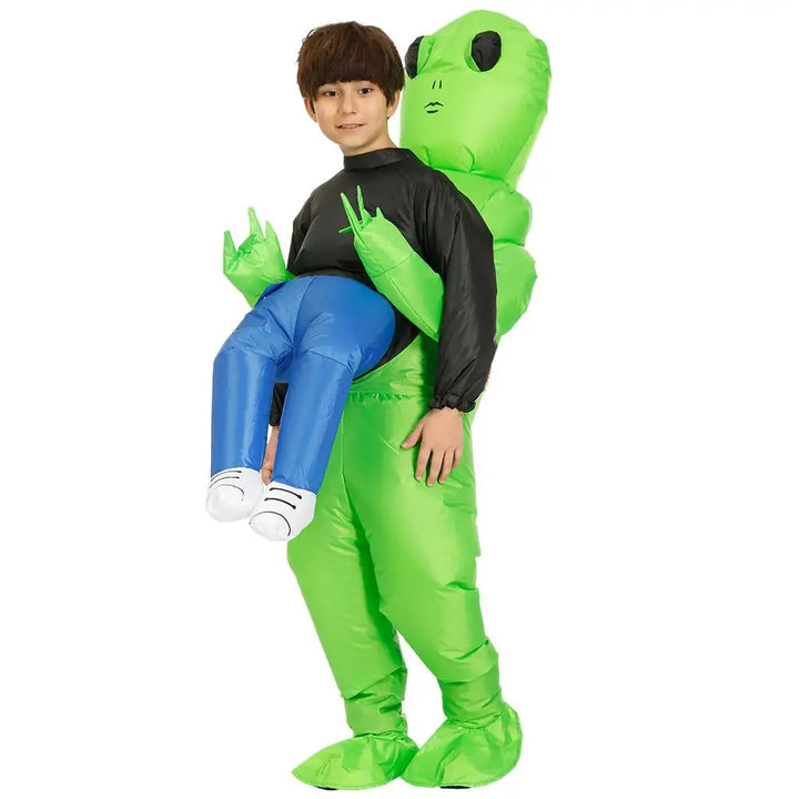 Galactic | Opblaasbaar halloween alienkostuum