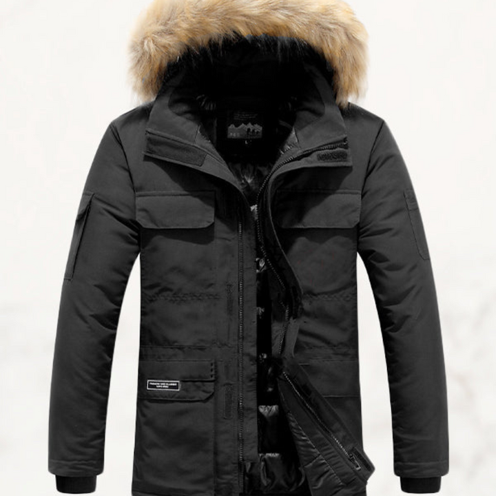 Arctic Parka | Heren winterjas met capuchon en warme imitatiebontkraag