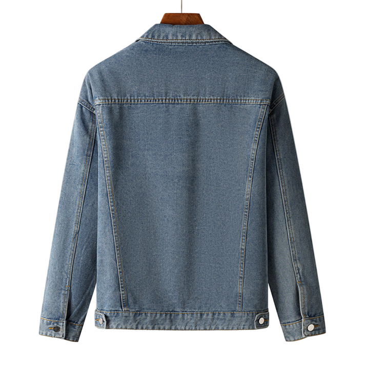 UrbanDenim | Heren denim jas met ritssluiting en kraag