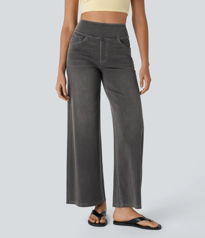 Wide Fit Jeans | Dames jeans met wijde pijpen