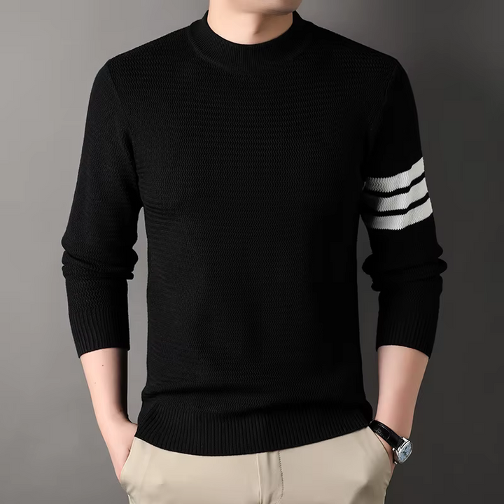 Cambridge | Luxe rib-katoen sweater met stripes