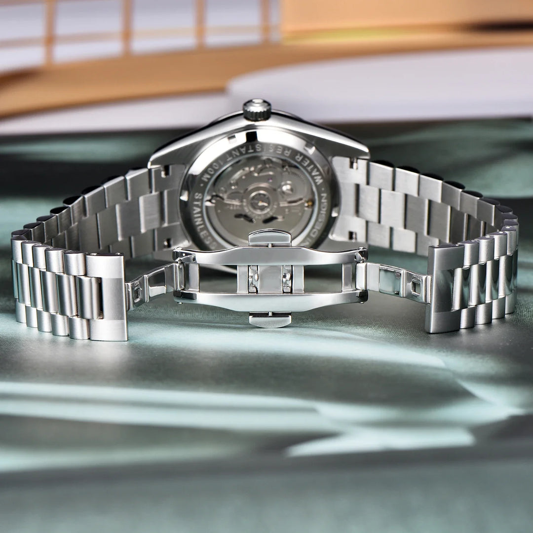 Stellar heren | Elegant stalen herenhorloge – tijdloos en verfijnd