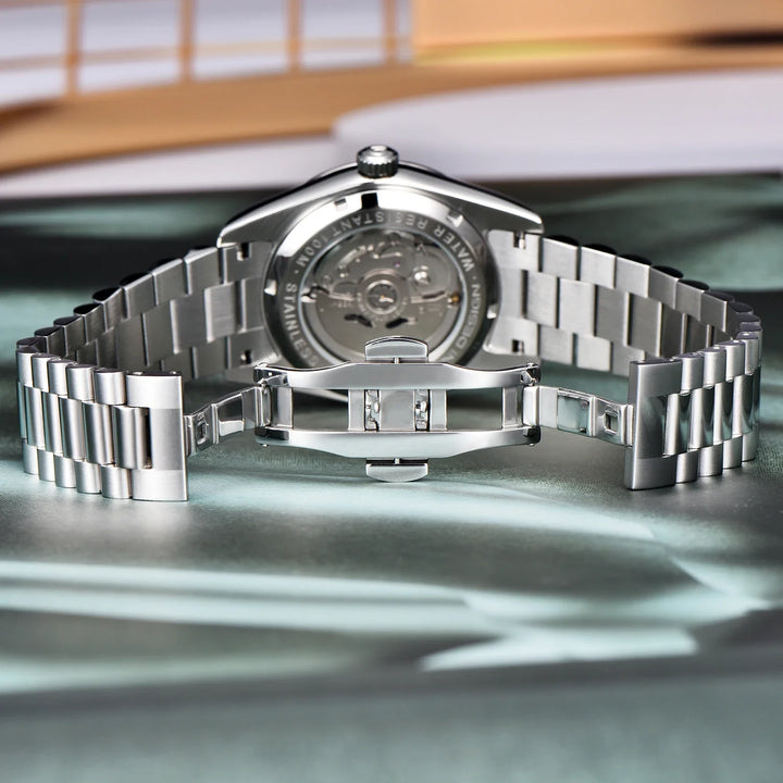 Stellar heren | Elegant stalen herenhorloge – tijdloos en verfijnd