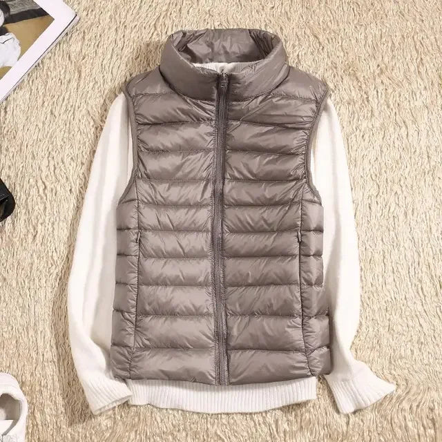 Dames bodywarmer | Zwarte puffer vest lichtgewicht