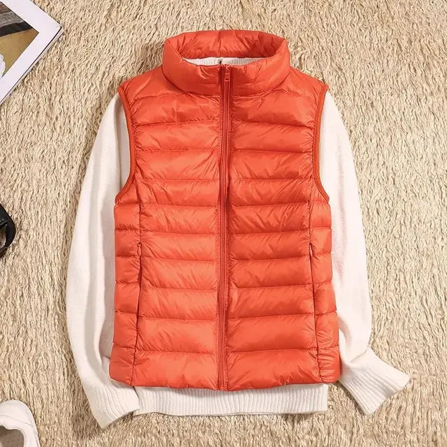 Dames bodywarmer | Zwarte puffer vest lichtgewicht